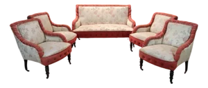 Napoleon III Living Room Set, Set of 5