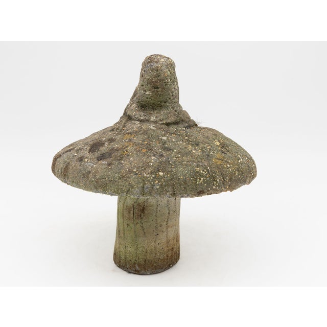 Sculpture Materials Composite Stone Toadstool Garden Ornament, English Mid 20th C. For Sale - Image 7 of 9