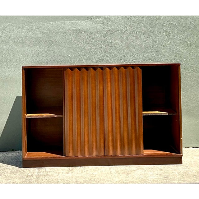 Vintage Edward Wormley for Dunbar Sliding Door Sideboard For Sale - Image 10 of 12