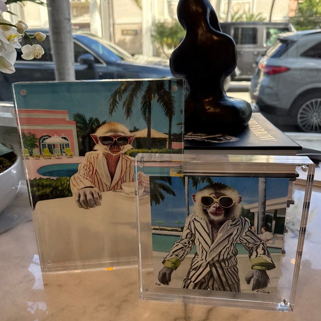 2020s Monkey at the Colony Palm Beach Limited Edition Prints For Sale - Image 5 of 10