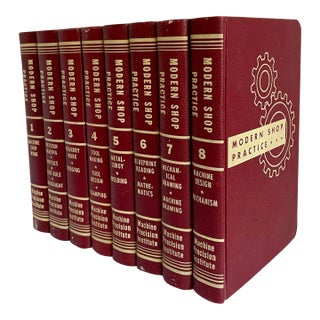 1943 Modern Shop Practice Complete Book Set of 8 Volumes For Sale