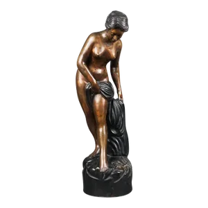 Etienne-Maurice Falconet (French 1716-1796) La Baigneuse (The Bather) Diana at Well Sculpture