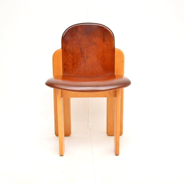 Brown Vintage Italian Dining Table and Chairs from Silvio Coppola, 1970, Set of 7 For Sale - Image 8 of 11