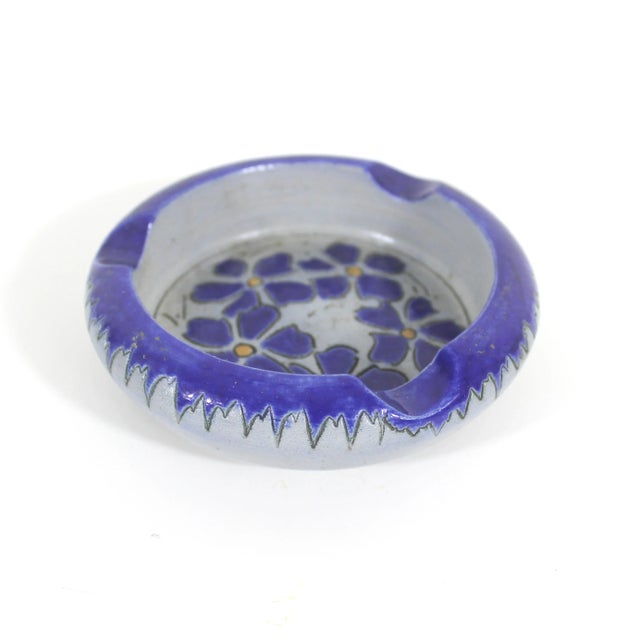 1970s 1970s Alsace Souvenir Ashtray Gres Au Sel Schmitter À Betschdorf Salt and Sandstone Ashtray Dish For Sale - Image 5 of 9