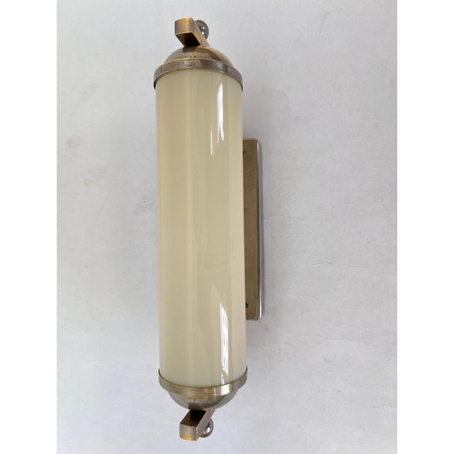 Vintage Bauhaus Chrome and Glass Wall Lamp, 1930s For Sale - Image 8 of 9