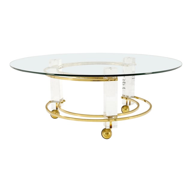 Lucite Ribbon Coffee Table ビンテージ Lucite Ribbon Coffee Table ビンテージ 机・テーブル