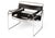Tubular Chrome and Black Leather Wassily Chair / B3 Chair designed by Marcel Breuer - later version likely 1980s....