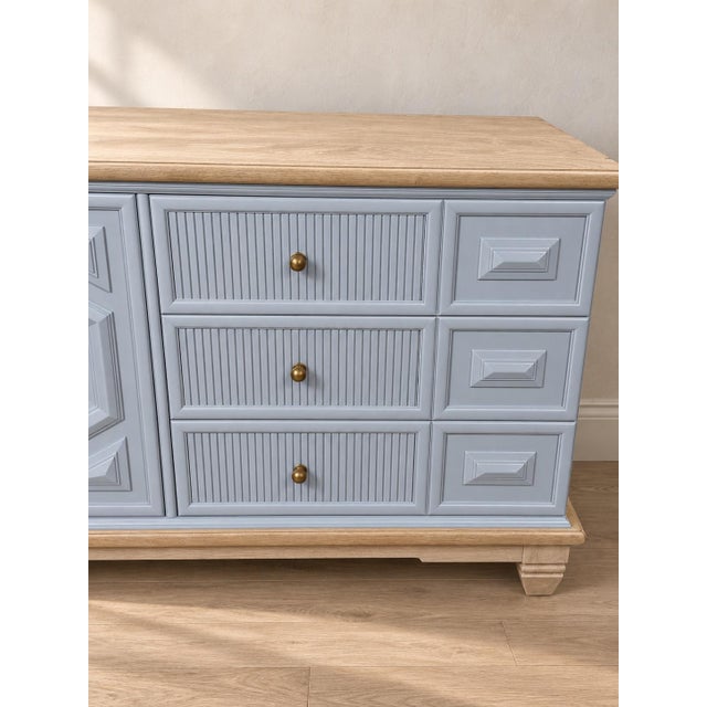 Professionally Refinished Thomasville Solid Wood 9-Drawer Dresser For Sale In Seattle - Image 6 of 11