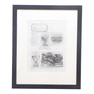 Vintage Drawing by Neal Beckerman For Sale