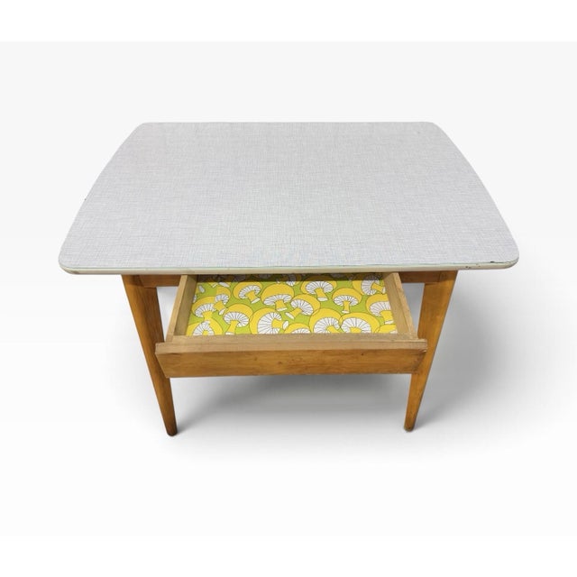 Mid 20th Century Mid-Century Modern Heywood Wakefield Style Arts & Crafts Writing Desk Work Table For Sale - Image 5 of 8