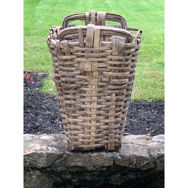 Rustic European Late 19th Century Portuguese Grape Harvest Basket For Sale - Image 3 of 6
