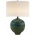 AERIN for Visual Comfort Signature Gaios Table Lamp in Volcanic Verdi with Linen Shade For Sale