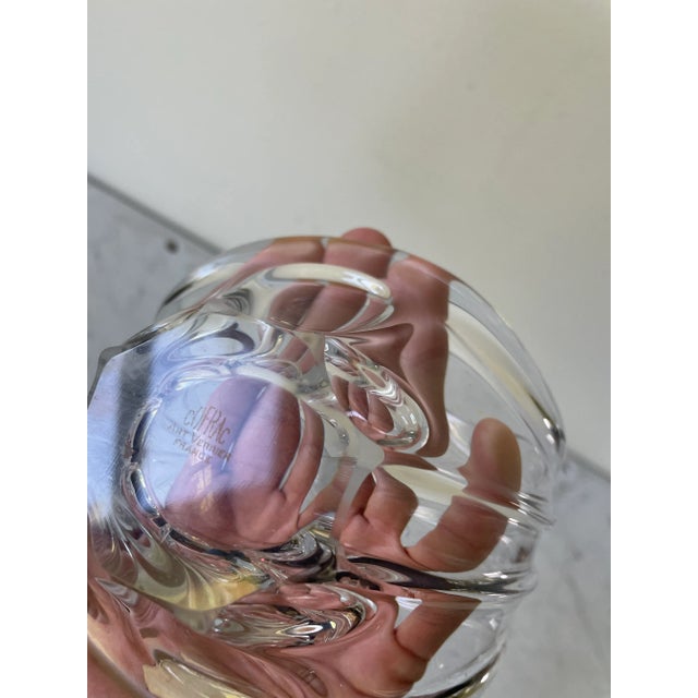Cofrac Art Verrier France Free Form Crystal Art Bowl For Sale In New York - Image 6 of 8