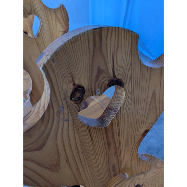 Vintage Tyrolean Wooden Heart Cut-Out Backrest Farmhouse Chair, 1970s, Set of 3 For Sale - Image 16 of 18