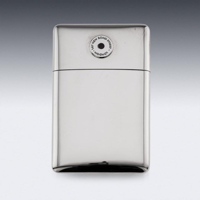 Silver Vintage Silver Envelope Desk Card Holder and Pocket Case from Asprey & Co, 2006, Set of 2 For Sale - Image 8 of 18