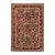 Shabby Chic Floral 1990's Pak-Persian Black/Red Wool Rug - 6'2'' X 9'5'' For Sale