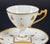 Gold Empire Gilded Porcelain Cups and Plates from Camille Le Tallec, 1940s, Set of 8 For Sale - Image 8 of 9