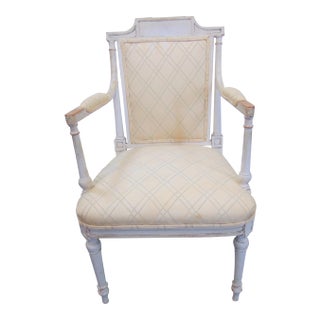 19th C Louis XVI Style Painted Chair For Sale
