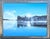 Bruce Herchenrader Contemporary Blue Toned Realistic Forested Lake Landscape Nature Painting, 2010 For Sale