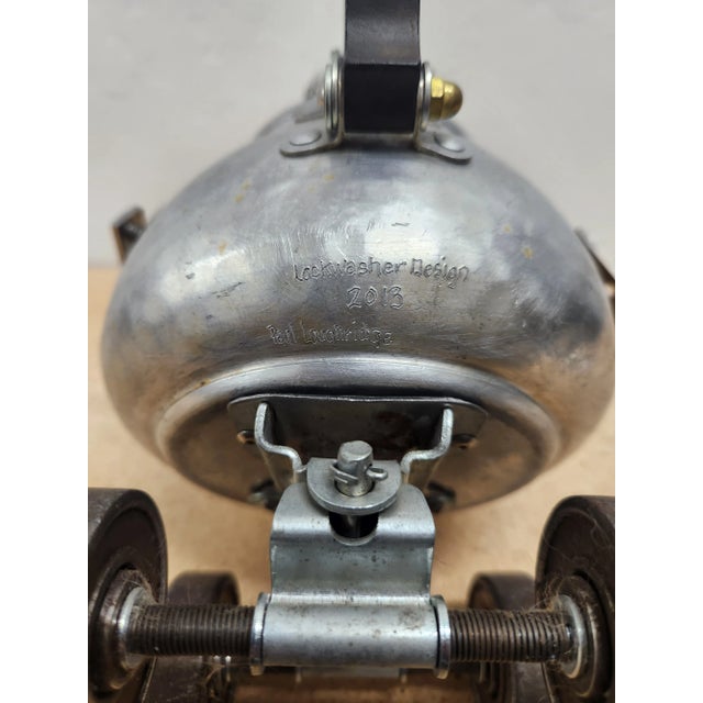 Modern 1990s P Loughridge Metal Teapot Sculpture For Sale - Image 3 of 3