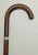 19th Century Antique 1800's Sterling Silver Malacca Wood Buffalo Horn Walking Stick Cane For Sale - Image 5 of 10