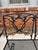 Wrought Iron Glider Bench & Cantilever Chair - Set of 2 For Sale - Image 6 of 12