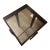 1930s Art Deco Walnut Side Table With Glass Top For Sale