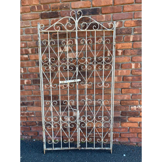 1950s French Iron Two Panel Gate For Sale - Image 12 of 12