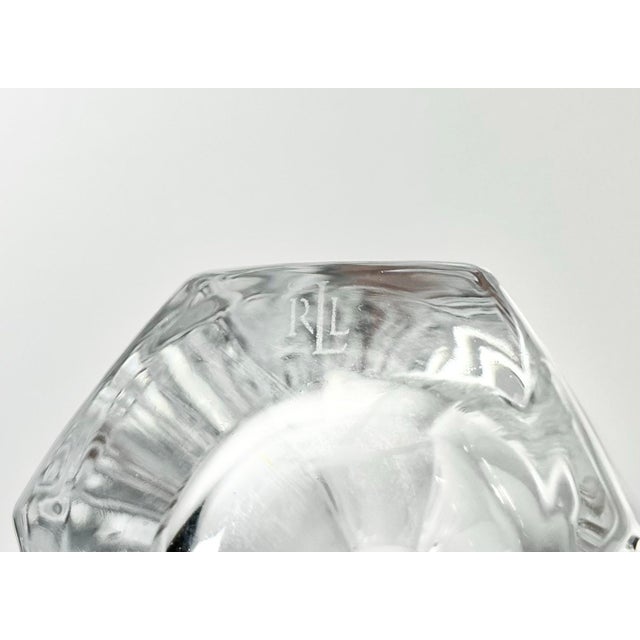 2000 - 2009 Ralph Lauren “Lumiere” Pair of Crystal Highball Tumbler Glasses - a Pair For Sale - Image 5 of 5