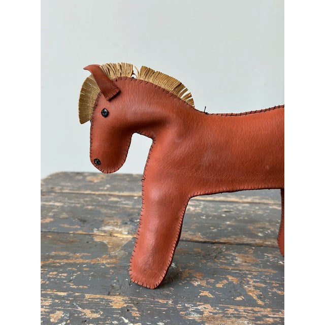 Rubber Vintage Folk Art Handmade Rubber Horse Soft Sculpture, Circa Mid-20th Century For Sale - Image 7 of 18