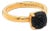Tiffany & Co. Picasso Black Spinel Sugar Stacks 18k Rose Gold Ring, Size 5 For Sale