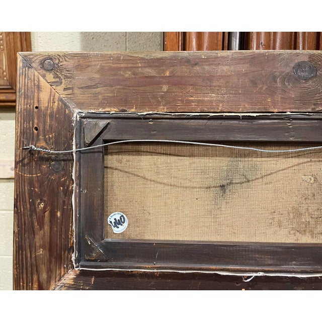 19th Century Framed Landscape Oil Painting Signed J. Lievin for E. Galien-Laloue For Sale - Image 11 of 12