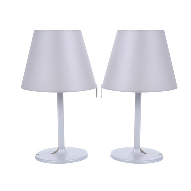 Melampo Table Lamps by Adrien Gardère for Artemide, 1972, Set of 2 For Sale