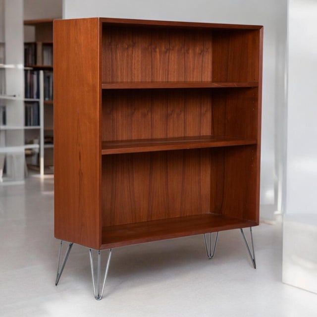 Wood Mid-Century Modern Danish Teak Bookcase by Lyby Mobler For Sale - Image 7 of 13