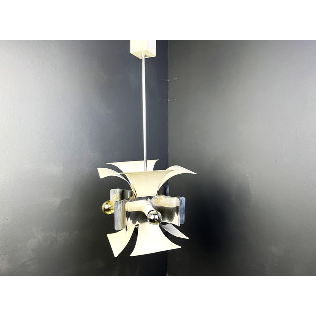 Space Age Italian Chandelier, 1960s For Sale - Image 6 of 11