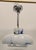 Space Age Hanging Light in Blue and White, 1980s For Sale - Image 15 of 15