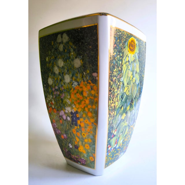 20th Century Goebel Porcelain Vase - Gustav Klimt Blumenmotive Limited Edition For Sale - Image 12 of 17
