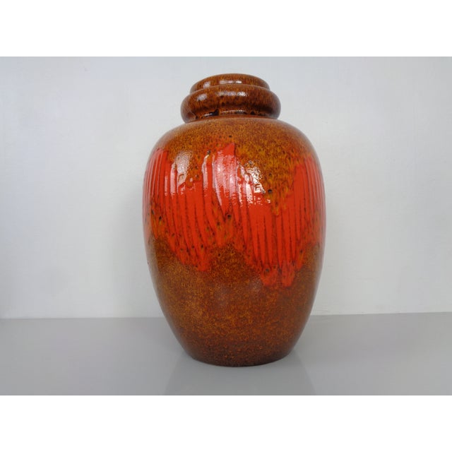 Pop Art Glazed Lava Ceramic 286-51 Vase, Scheurich, 1970s For Sale - Image 18 of 18