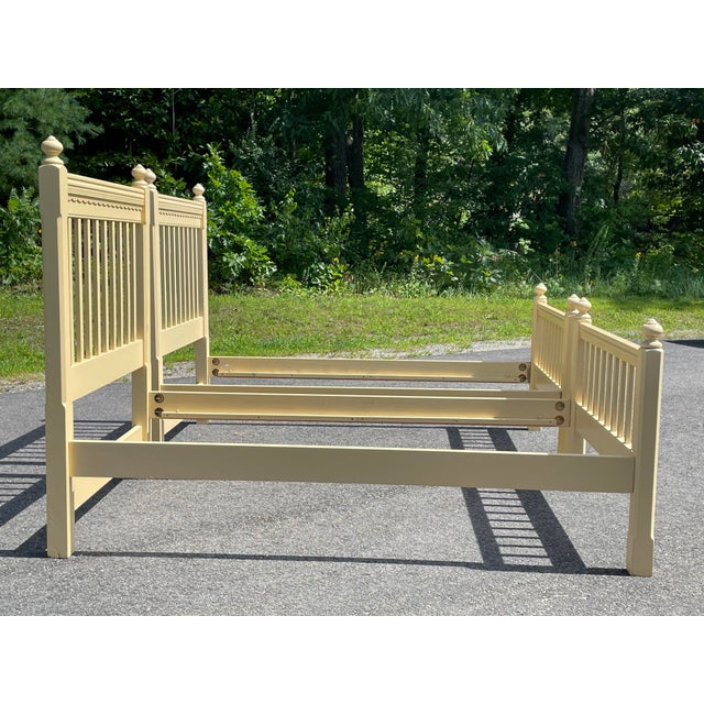 Vintage Twin Bed Frames a Pair Chairish