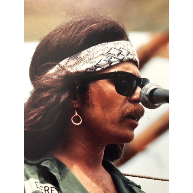 Jason Laure, Original Hand Signed Rock & Roll Photograph Woodstock Country Joe Macdonald, 1969 For Sale - Image 4 of 6