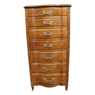 John Widdicomb French Provincial Cherry Lingerie Chest/Tall Dresser For Sale