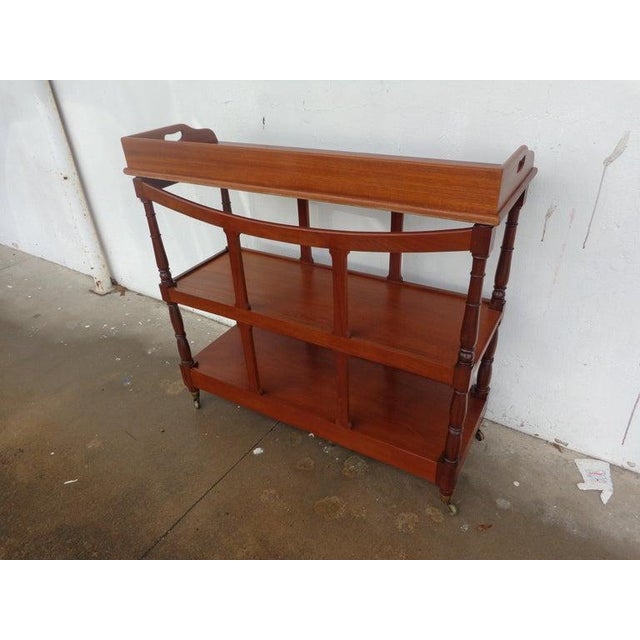 Late 19th Century 19th Century 3 Tier Trolley Tea Cart For Sale - Image 5 of 11