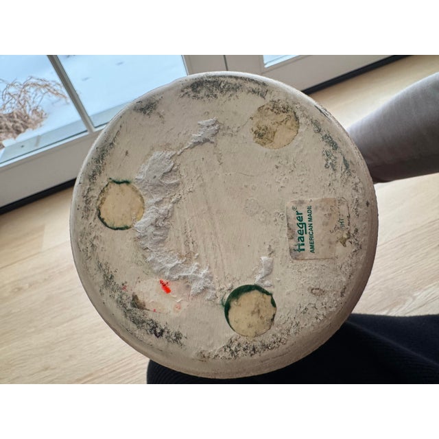 Large Vintage Haeger Organic Modern Textured Ceramic Asymetric Vase | American Studio Pottery For Sale - Image 10 of 10