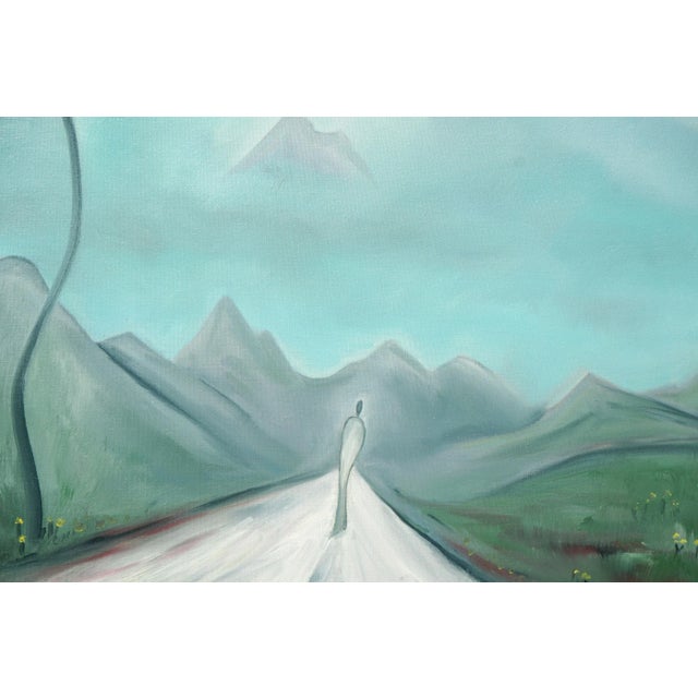 Road Less Traveled Hawaii Surrealist Mid Century Figurative Abstract Landscape Symbolistic and romantic Surrealist 1940s...