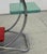 Blue Functionalist Chrome Plant Stand, 1930s For Sale - Image 8 of 12
