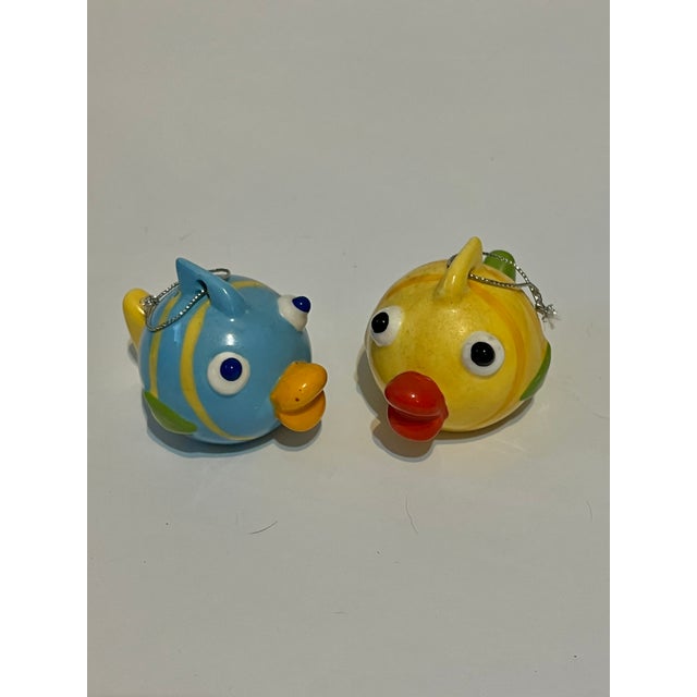 Vintage Ceramic Whimsical Bubble Fish Salt and Pepper Shakers For Sale In West Palm - Image 6 of 7