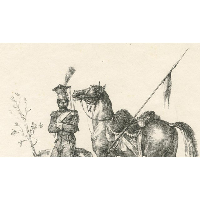 After Carle Vernet, Arabian Horse & Cavalry, 1825, Lithograph For Sale - Image 6 of 9