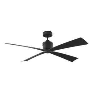 Chapman & Myers by Visual Comfort Fan Launceton 56" Ceiling Fan in Midnight Black