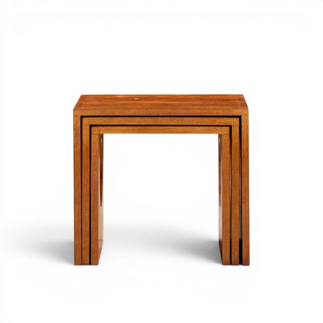 Jens Quistgaard Mid Century Danish Teak Nesting Tables - Set of 3 For Sale - Image 9 of 11