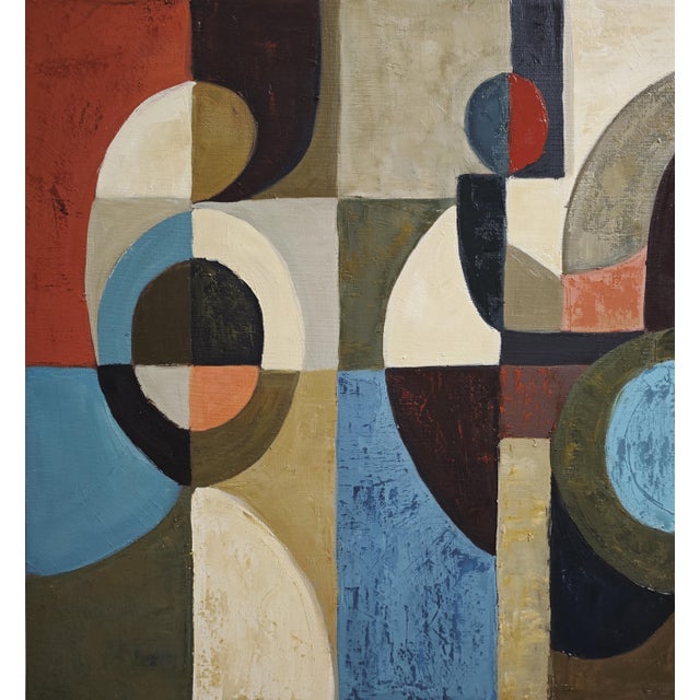 Taversees, Contemporary Abstract Geometric, Framed by Sophie Dumont For Sale - Image 4 of 8